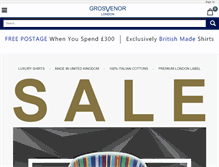 Tablet Screenshot of grosvenorshirts.com